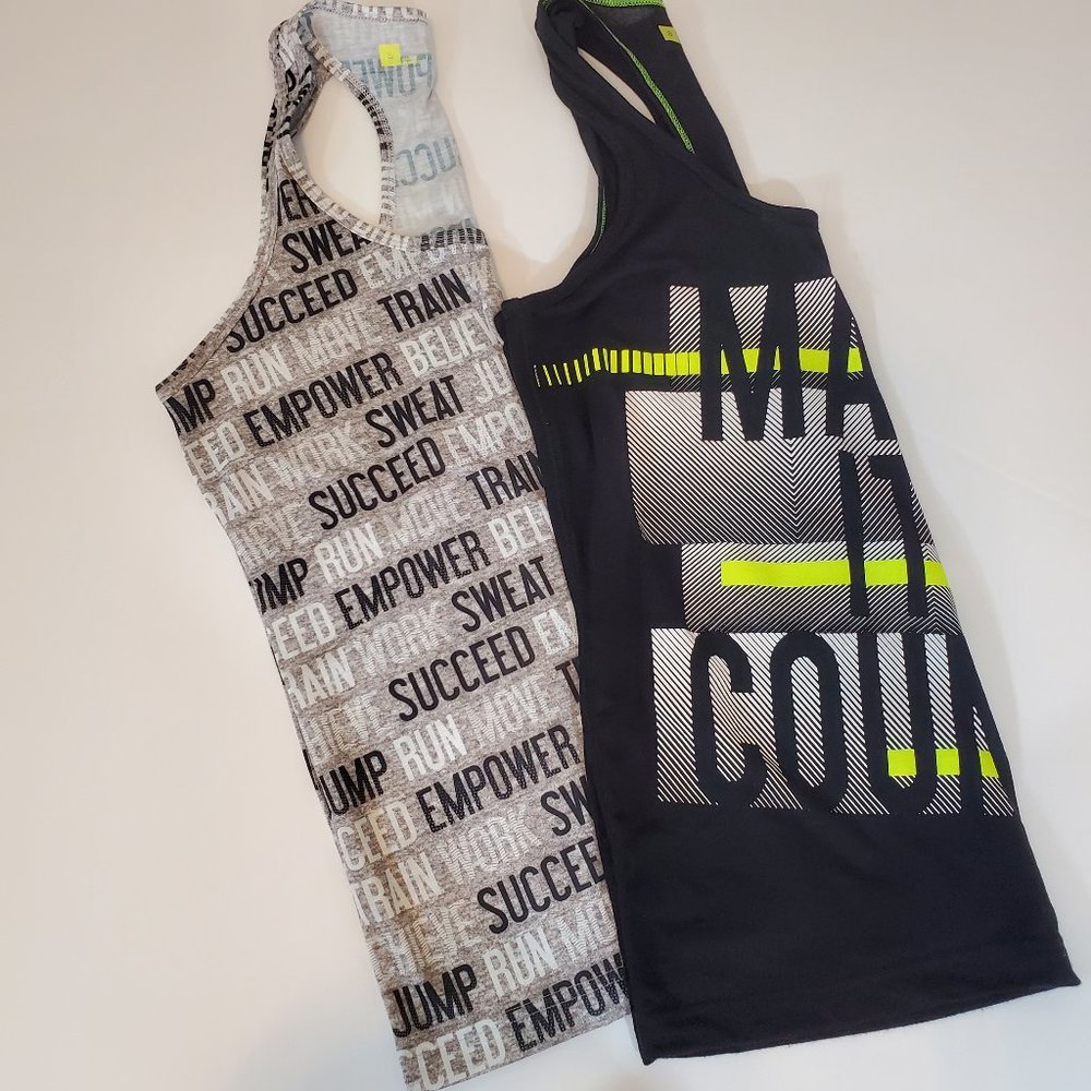 2 Xersion Racerback Athletic Tanks